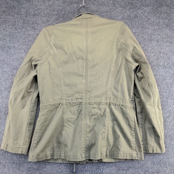 Max Jeans Women's Full Zip Utility Jacket Green Medium Drawstring Waist - Picture 5 of 13